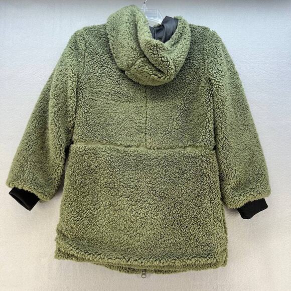 NWT Zyia Active Women's Long Hooded Teddy Jacket Lined Size Small Olive - Picture 10 of 13